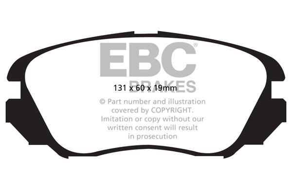 EBC DPX2013 Brake Pad Set, disc brake DPX2013