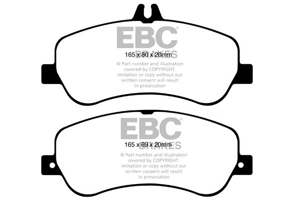 EBC DPX2011 Brake Pad Set, disc brake DPX2011