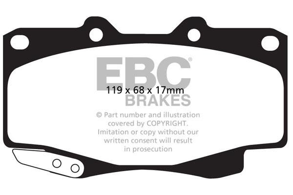EBC DPX2005 Brake Pad Set, disc brake DPX2005