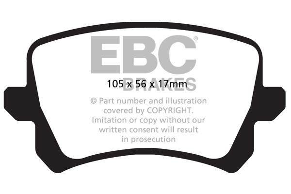 EBC DPX2004 Brake Pad Set, disc brake DPX2004
