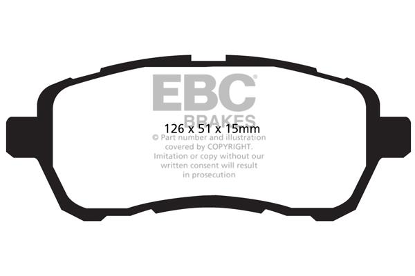 EBC DPX2003 Brake Pad Set, disc brake DPX2003