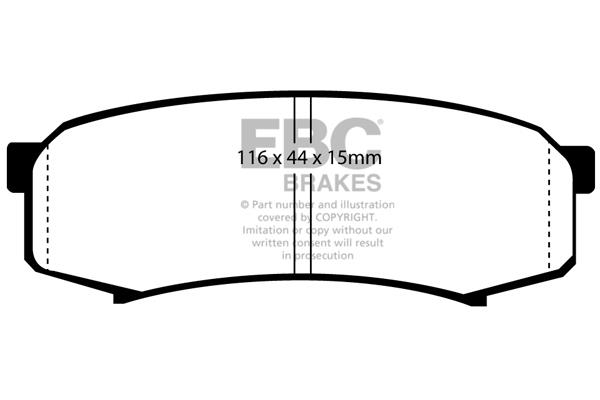 EBC DP993 Brake Pad Set, disc brake DP993