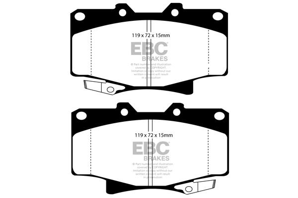 EBC DP992 Brake Pad Set, disc brake DP992