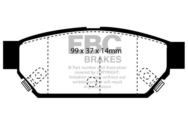 EBC DP986 Brake Pad Set, disc brake DP986