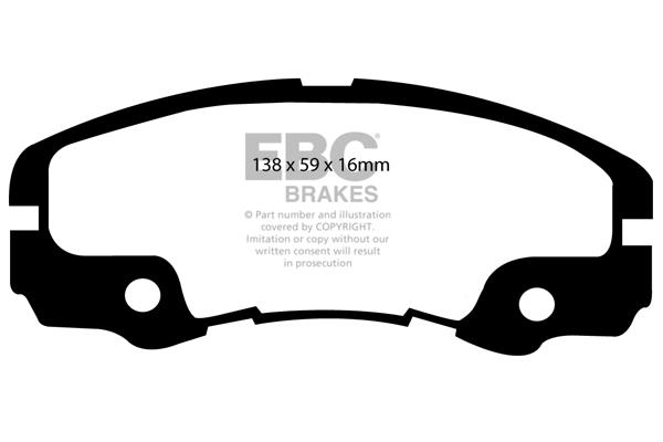 EBC DP973/2 Brake Pad Set, disc brake DP9732