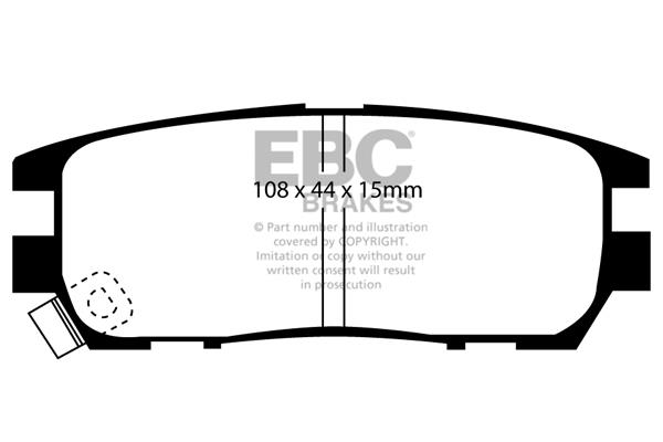 EBC DP958 Brake Pad Set, disc brake DP958