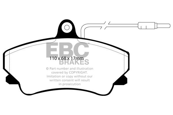 EBC DP952 Brake Pad Set, disc brake DP952