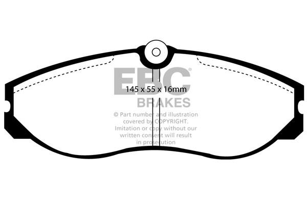 EBC DP947 Brake Pad Set, disc brake DP947