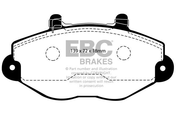 EBC DP920/2 Brake Pad Set, disc brake DP9202