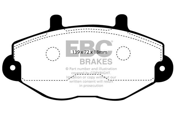 EBC DP920 Brake Pad Set, disc brake DP920