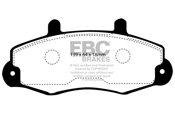 EBC DP918 Brake Pad Set, disc brake DP918