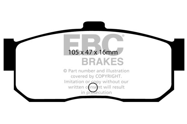 EBC DP889 Brake Pad Set, disc brake DP889