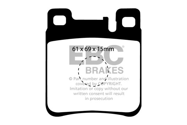 EBC DP887 Brake Pad Set, disc brake DP887