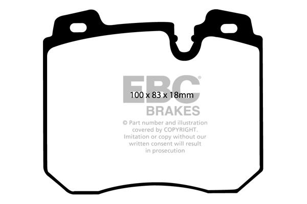 EBC DP886 Brake Pad Set, disc brake DP886