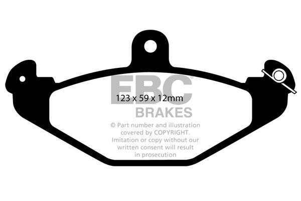 Disc brake pad set Opel Speedster: DP8852 EBC Brake pad set