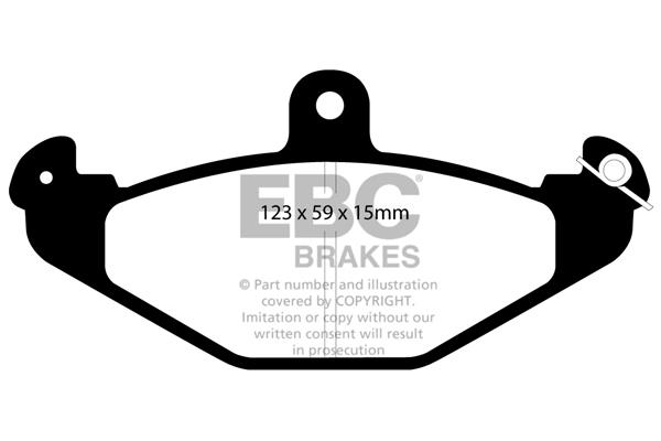 EBC DP885 Brake Pad Set, disc brake DP885