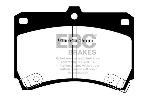 EBC DP884 Brake Pad Set, disc brake DP884