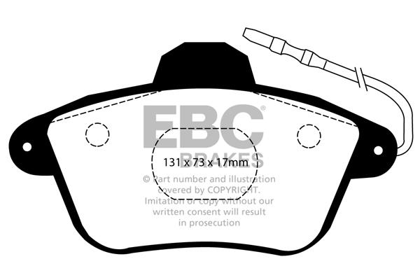 EBC DP882/2 Brake Pad Set, disc brake DP8822
