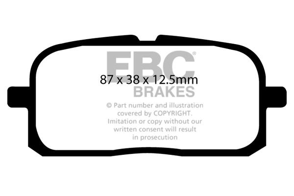EBC DP852 Brake Pad Set, disc brake DP852