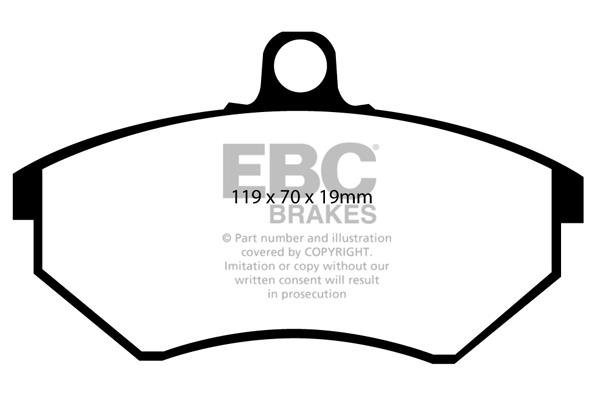 EBC DP841/2 Brake Pad Set, disc brake DP8412