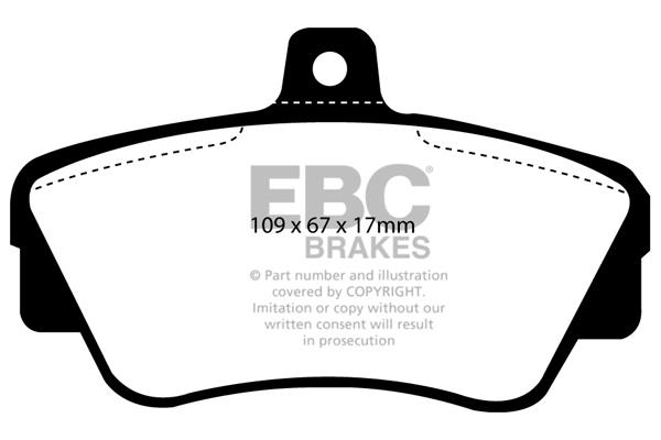 EBC DP838 Brake Pad Set, disc brake DP838