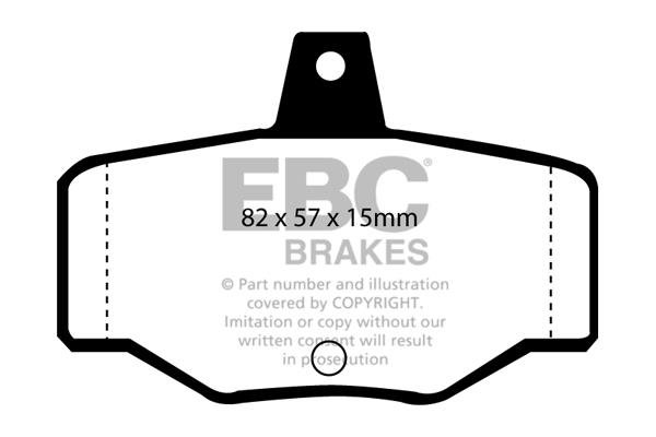 EBC DP834 Brake Pad Set, disc brake DP834