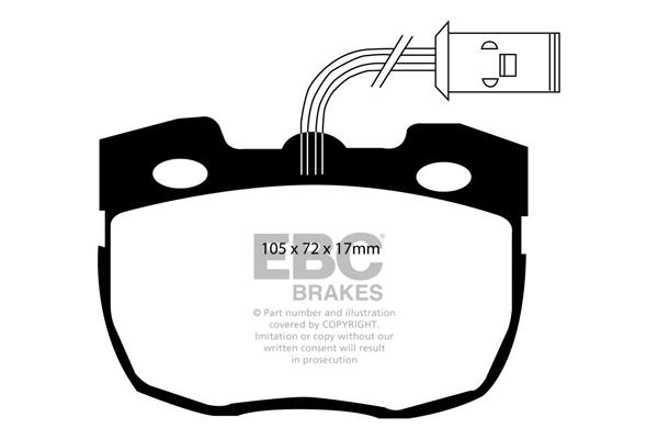 EBC DP814 Brake Pad Set, disc brake DP814