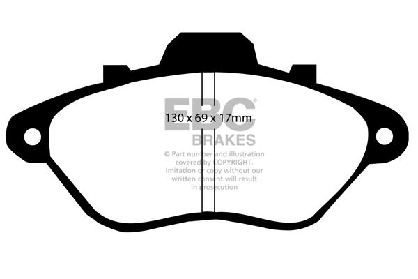 EBC DP794/2 Brake Pad Set, disc brake DP7942