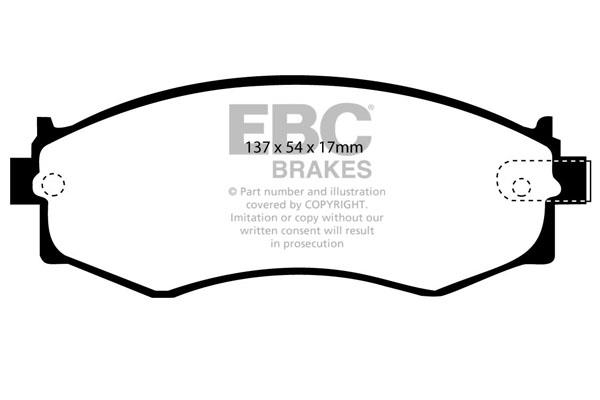 EBC DP792 Brake Pad Set, disc brake DP792