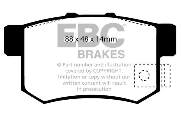 EBC DP781/2 Brake Pad Set, disc brake DP7812