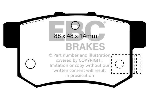 EBC DP781 Brake Pad Set, disc brake DP781