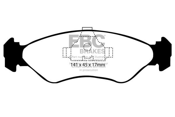 EBC DP769 Brake Pad Set, disc brake DP769