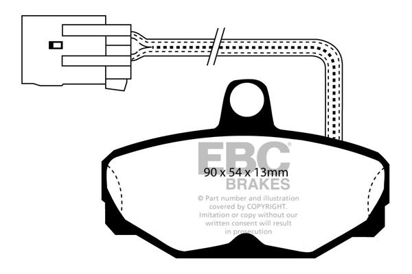EBC DP571/2 Brake Pad Set, disc brake DP5712