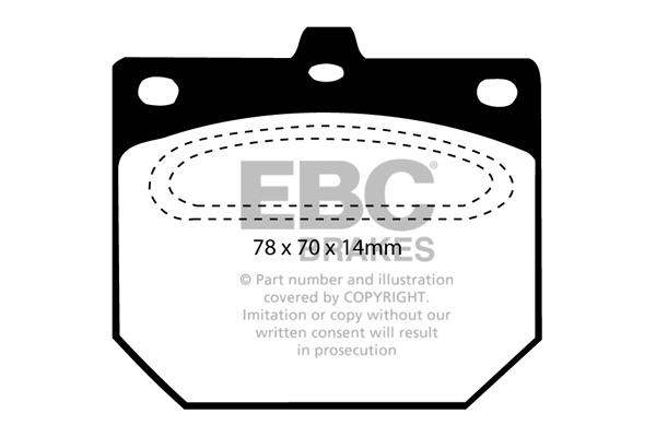 EBC DP562 Brake Pad Set, disc brake DP562