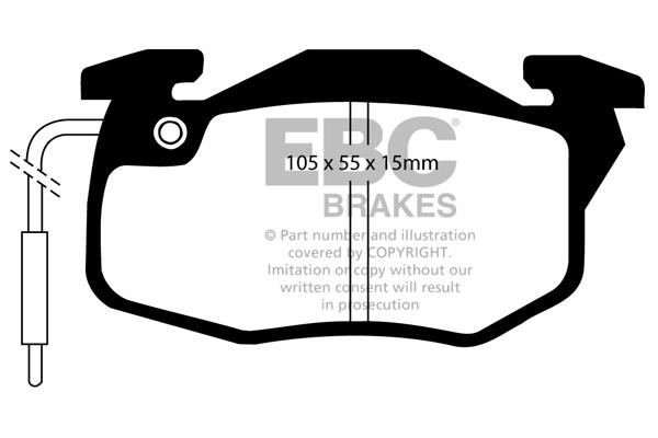 EBC DP545/2 Brake Pad Set, disc brake DP5452