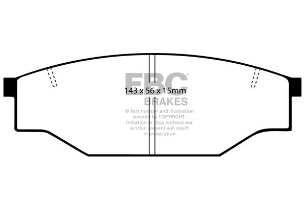 EBC DP539 Brake Pad Set, disc brake DP539