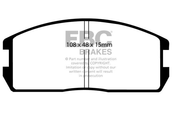 EBC DP537 Brake Pad Set, disc brake DP537