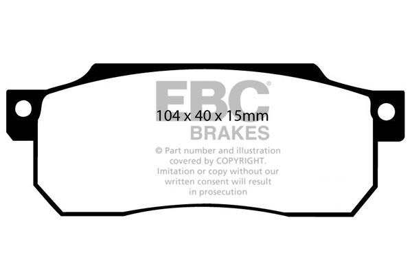 EBC DP529 Brake Pad Set, disc brake DP529