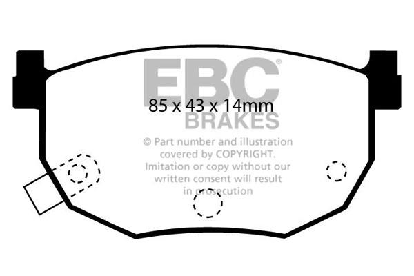 EBC DP528 Brake Pad Set, disc brake DP528