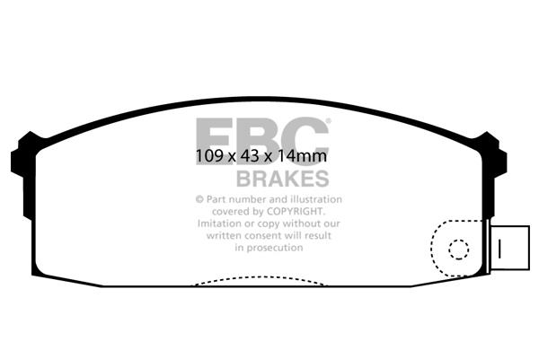 EBC DP526 Brake Pad Set, disc brake DP526