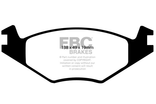 EBC DP517/2 Brake Pad Set, disc brake DP5172