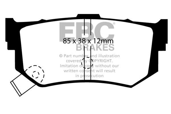 EBC DP514/2 Brake Pad Set, disc brake DP5142