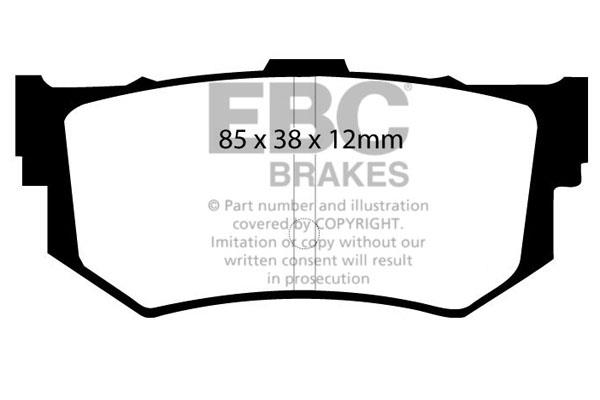 EBC DP514 Brake Pad Set, disc brake DP514