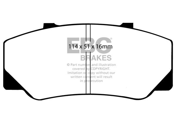 Brake pad Volvo 780: DP511 EBC Brake pad set