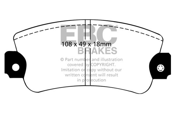 EBC DP485 Brake Pad Set, disc brake DP485
