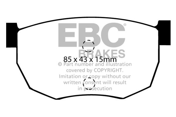 EBC DP468 Brake Pad Set, disc brake DP468