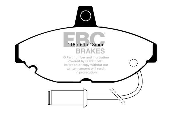 EBC DP467 Brake Pad Set, disc brake DP467