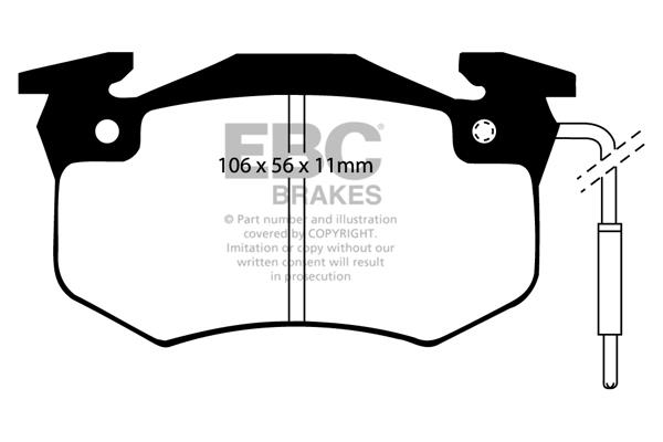 EBC DP458/2 Brake Pad Set, disc brake DP4582