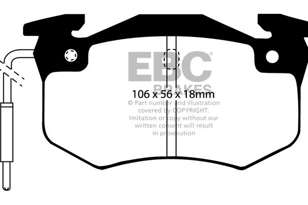 EBC DP458 Brake Pad Set, disc brake DP458