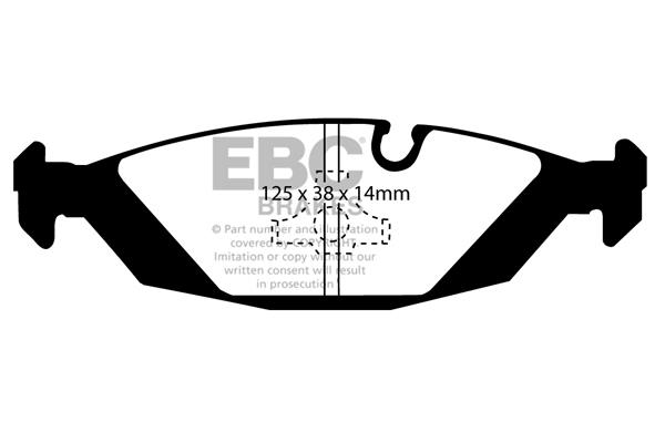 EBC DP447/2 Brake Pad Set, disc brake DP4472